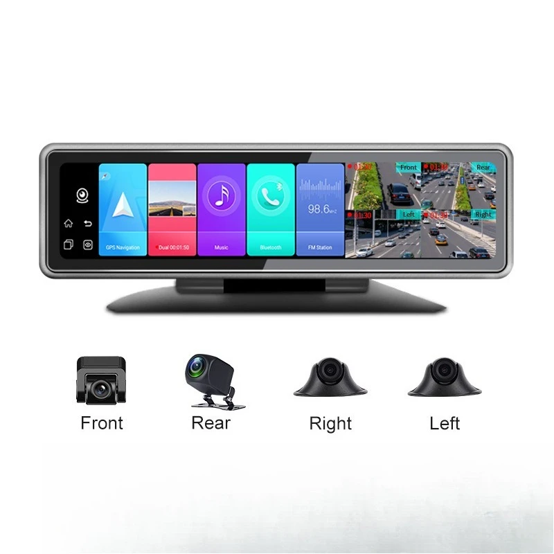 Navigation driving recorder 4 records simultaneous video Bluetooth voice remote monitoring
