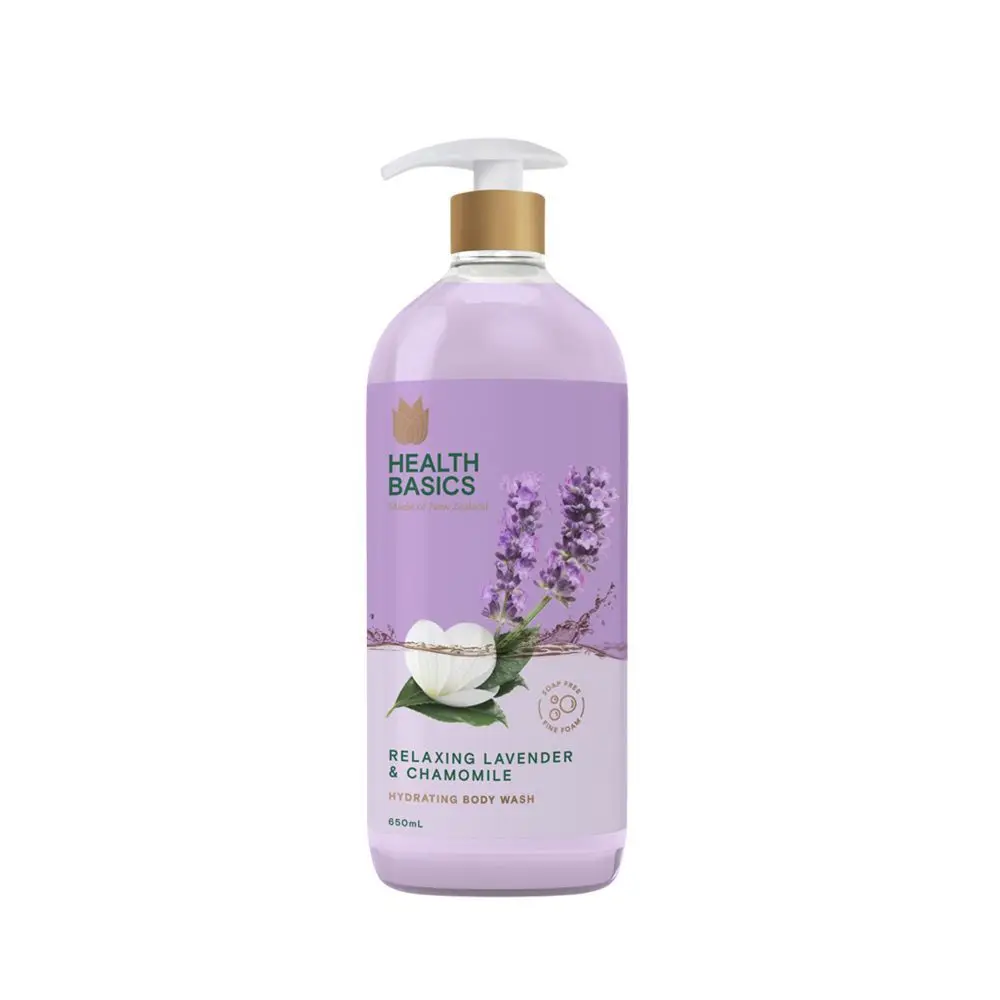 

Ubest NZ Lavender Chamomile Shower Milk 650ml - Hydrating Calming Body Wash, New Zealand