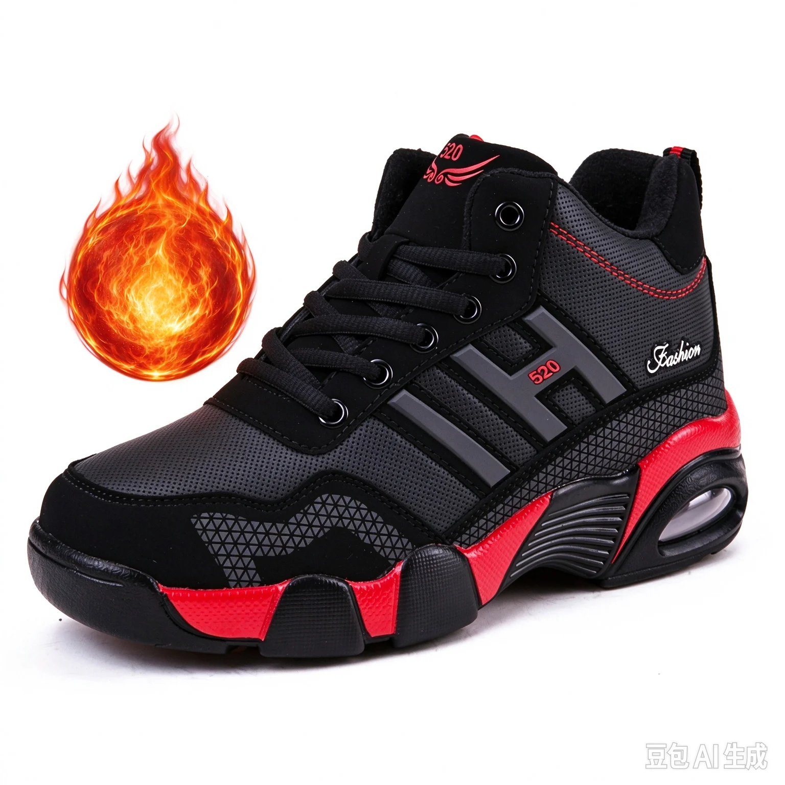 Winter Men Warm Shoes Non-Slip PU Leather Women Fashion Sneakers Male Walking Shoes Air Female Snow Shoes Ankle Boots Mens Shoes