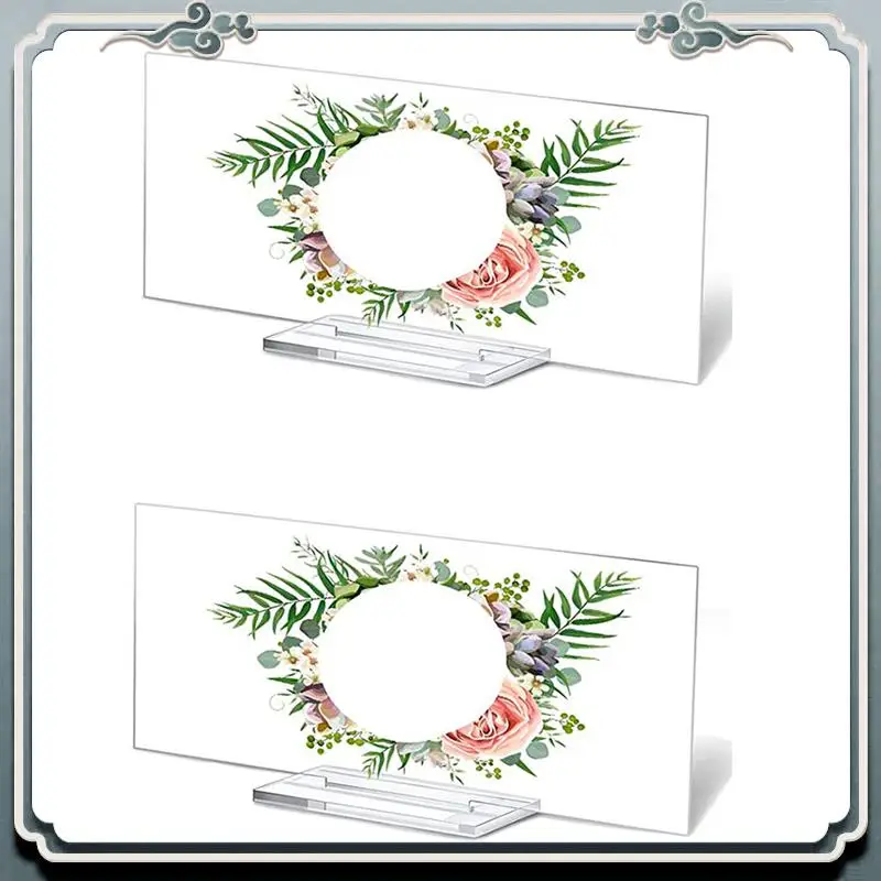 

10 Pcs Acrylic Place Card Stands Sign Stand Wedding Table Number With Card Slot For Wedding