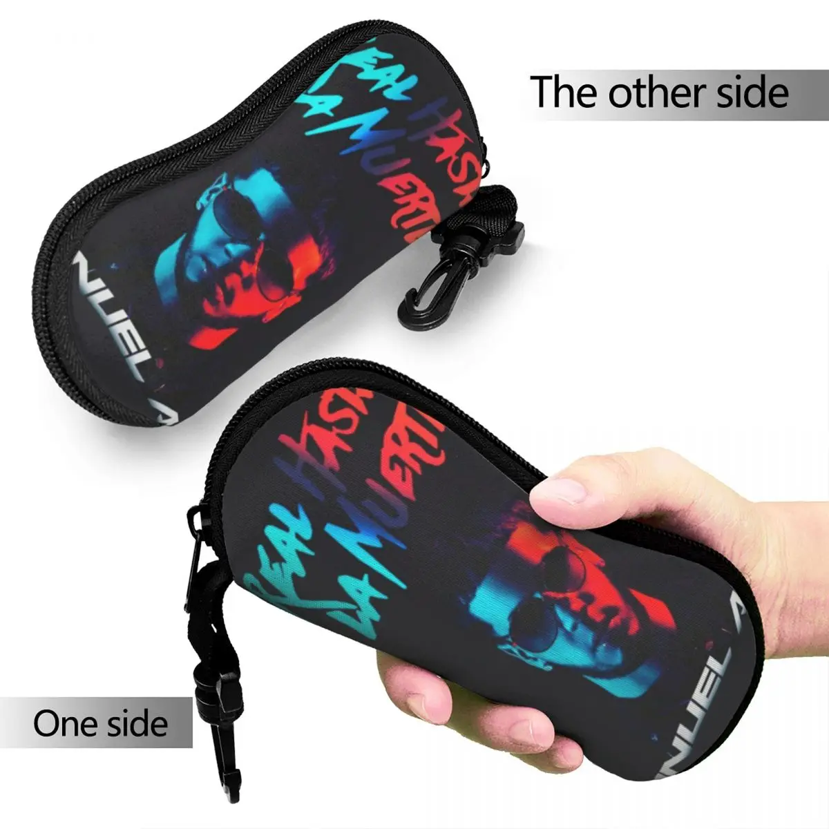 Real Until Death Glasses Case Portable Anuel AA Glasses Storage Box Charming Eyewear Container