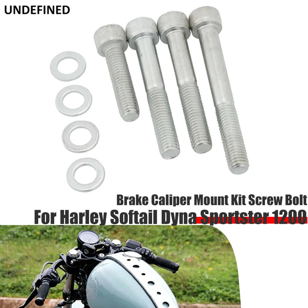 

Motorcycle Disc Brake Caliper Bolts Screw Hardware Kit For Harley Dyna Softail Heritage Fat Boy Sportster XL 883 1200 2000-2001