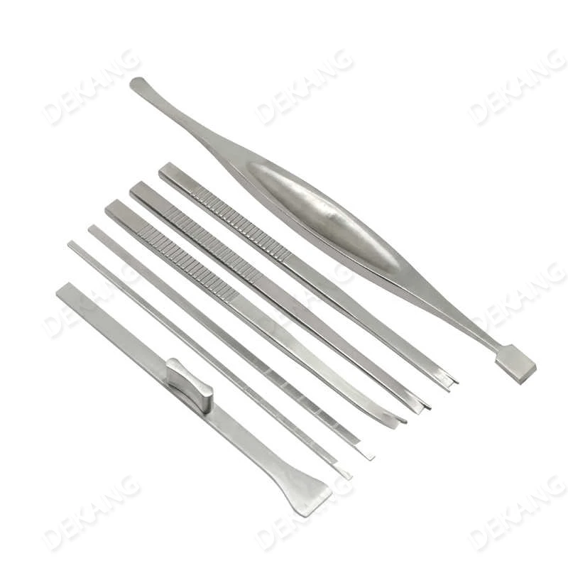 สิ่วกระดูกด้ามกลมสแตนเลส มีดกระดูก เครื่องมือจมูก แบบพลั่ว