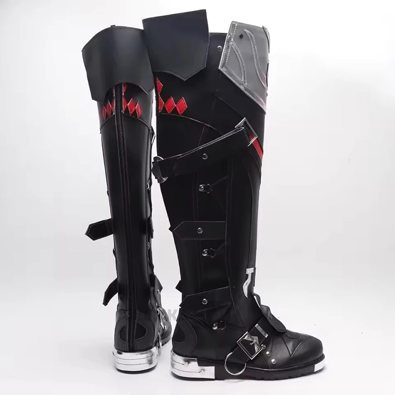 Jogos genshin impacto mais recente wriothesley cosplay sapatos botas fontaine role play halloween carnaval feminino masculino traje festa adereços