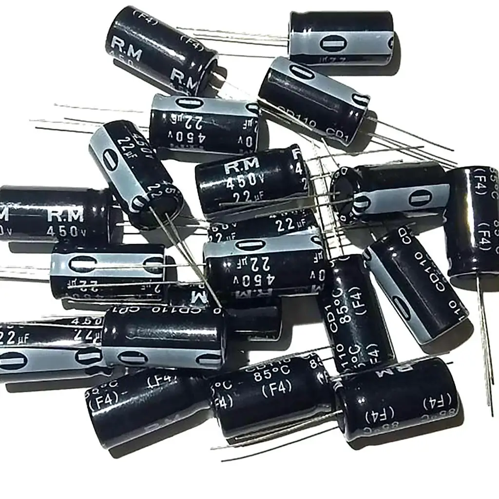 20Pcs Aluminum Electrolytic 85 Degree Axial Electrolytic Excellent Humidity 2uf 450 for Tube Amplifier TV Radio Tinker DIY image 6