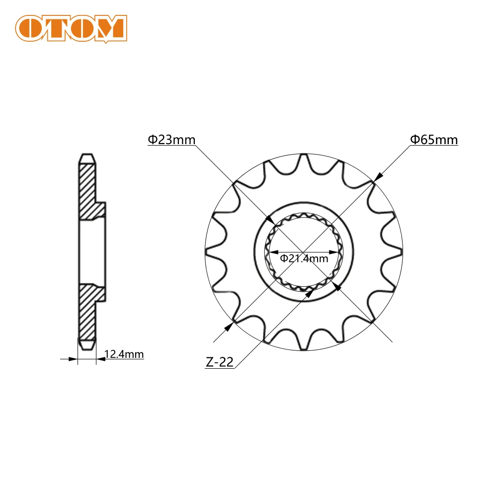 OTOM For Yamaha XG250 XG 250 TRICKER Motorcycle Parts 428 Rear Chain Plate 45T 48T 50T Driven Front Sprocket 15T 428H-132 Links