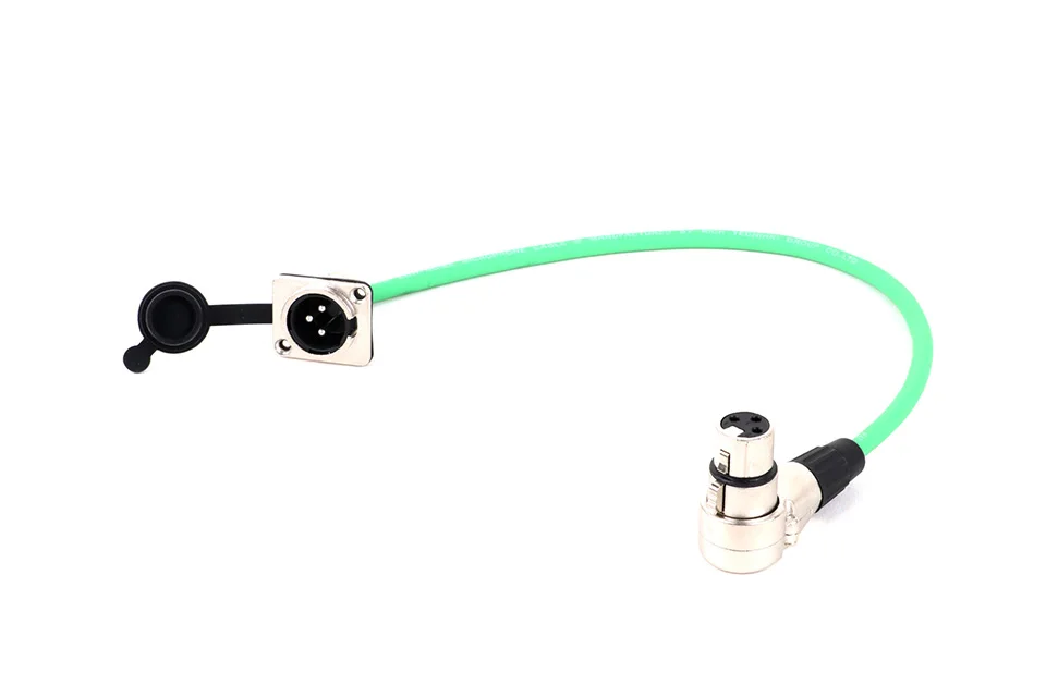 Xlr-Kabel 3-polige d-Typ xlr-Stecker halterung an 3-poliger xlr-rechtwinkliger Buchse, mehrfarbiges Kabel für Mikrofon mischer 0,3-15m – Detail 6
