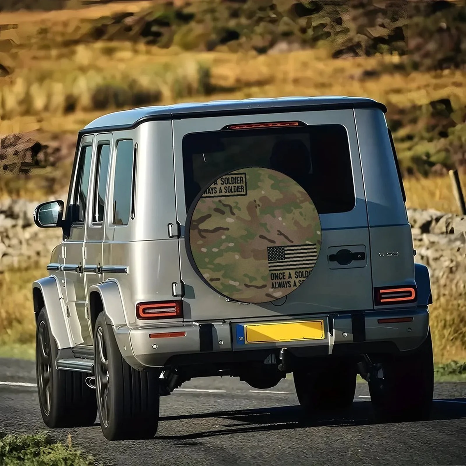 1pc Military Camo Tire Cover Wheel - Fit For Cars, SUVs, Trucks - Heavy-Duty Camouflage Wheel Protection With All-Terrain Camo P