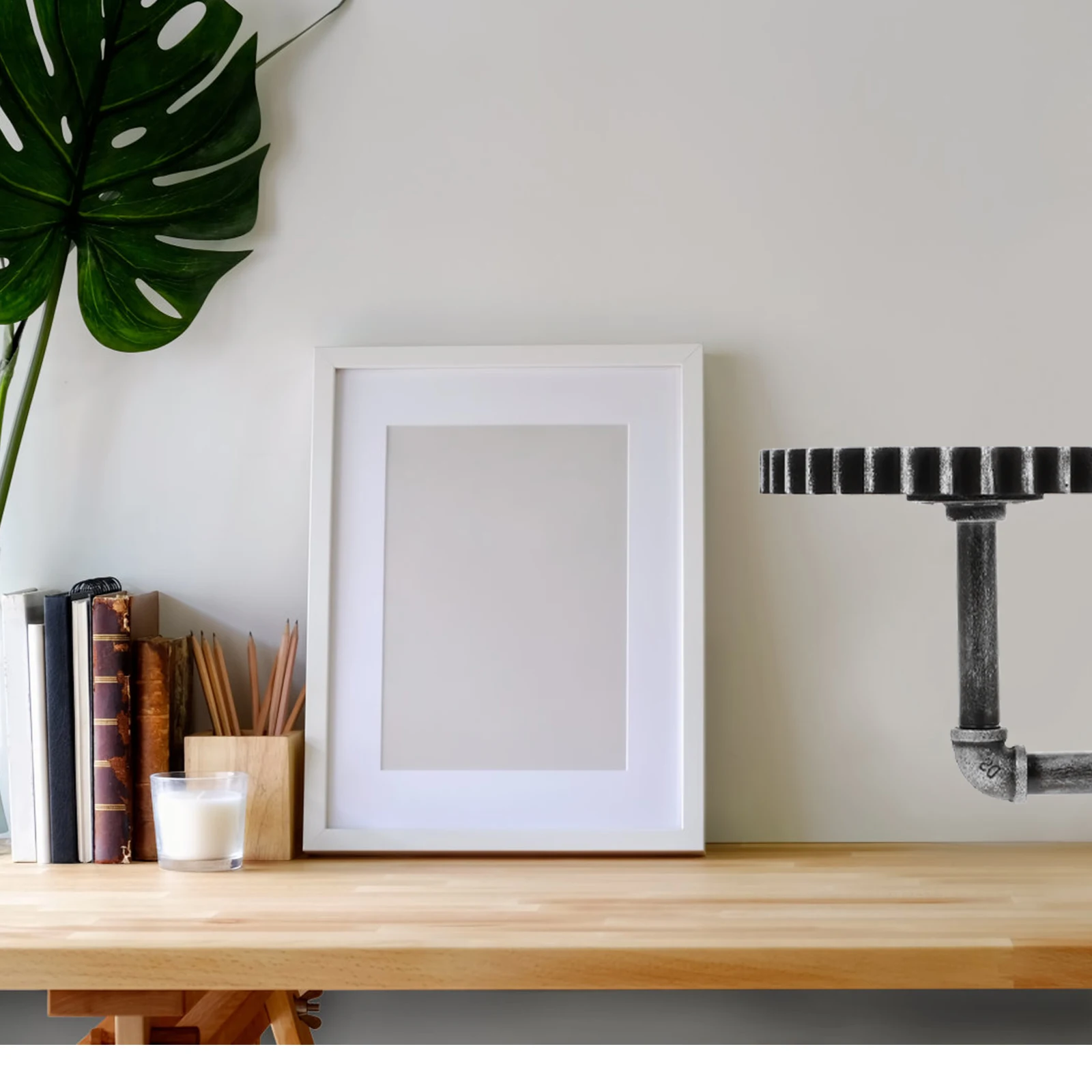 

Retro Wall Shelves Vintage Pipe Rack Gear Shelf Steampunk Decor Industrial Bracket Home Bar Coffee Shop Restaurant Storage