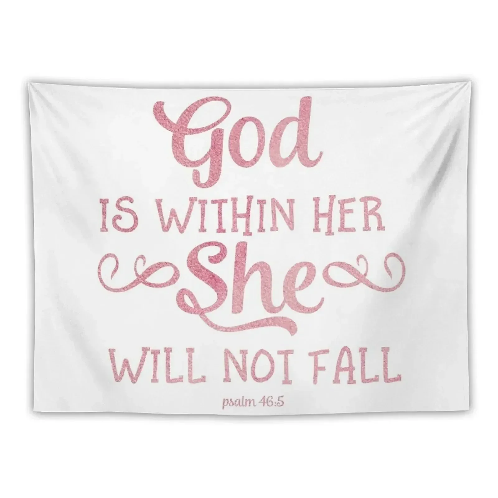 

Christian Watercolor Quote Tapestry Decoration Bedroom Wall Mural Room Decor Cute Tapestry