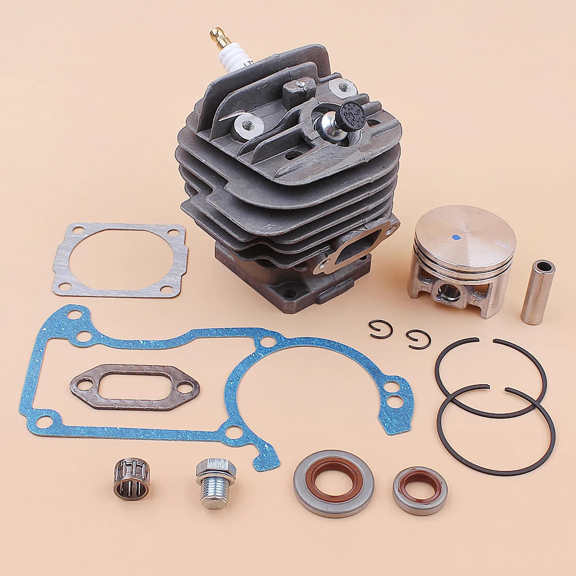เจาะ 44.7 มม.Nikasil ชุบชุดลูกสูบกระบอกสูบสําหรับ Stihl 026 MS260 MS260C 026PRO motosierra gasolina สวนอุปกรณ์เสริม