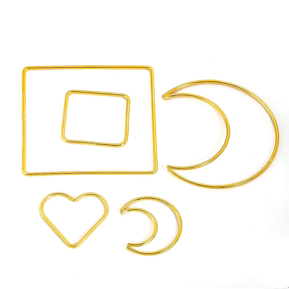 Metal Ring DIY Dream Catcher Macrame Hoops Frame DIY Wind Chimes Suncatcher Making Wall Hanging Wreath Floral Centerpiece Decor