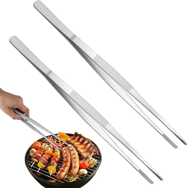 Wielofunkcyjne szczypce do grilla Szczypce kuchenne Klips do żywności Gadżety kuchenne Pęseta Churrasco ze stali nierdzewnej Klips Bufet Narzędzie do grillowania