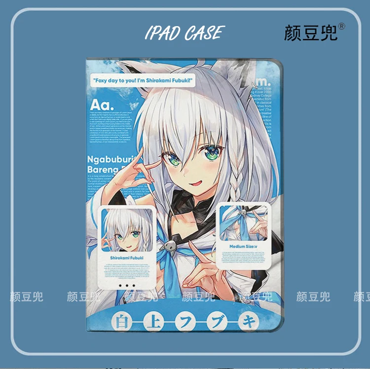 

Shira kami fubuki anime vtuber samsung galaxy tab s7 fe 11 im jahr 2021 s6 fall SM-T220/t225 ständer abdeckun galaxy tab s6 lite