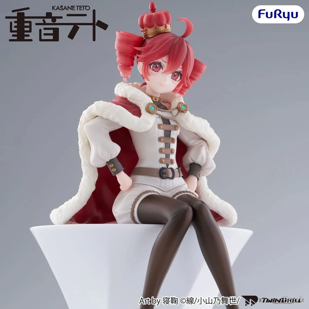 In Stock FuRyu Noodle Stopper Figure Kasane Teto King Ver. 15.5cm Anime Action Figures Desktop Edge Ornament Collectible Gift view 3