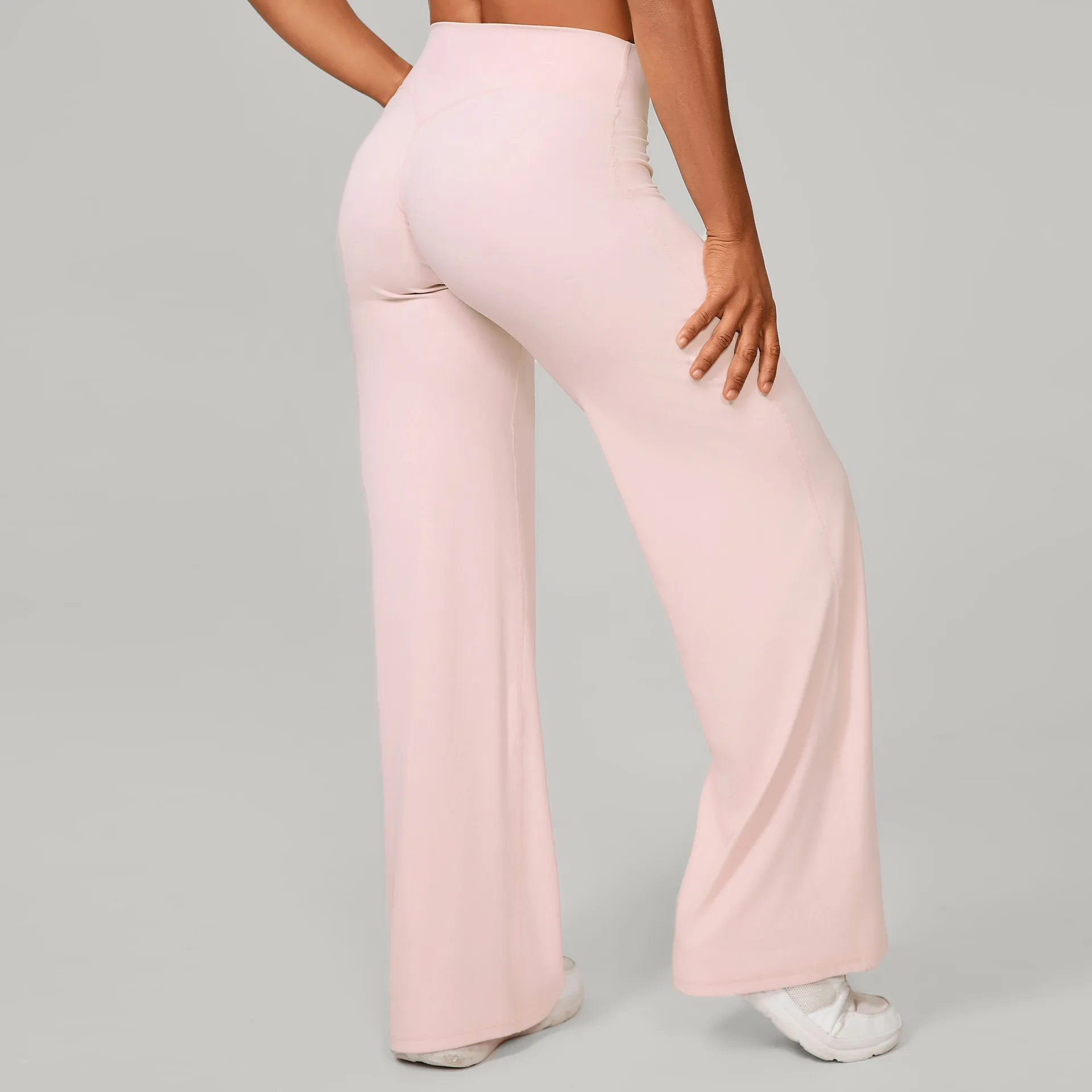 Women Loose Trousers Full Length Yoga Leggings Casual Gym Sports Athletic Straight Leg Training Pants Training Workout Exercise