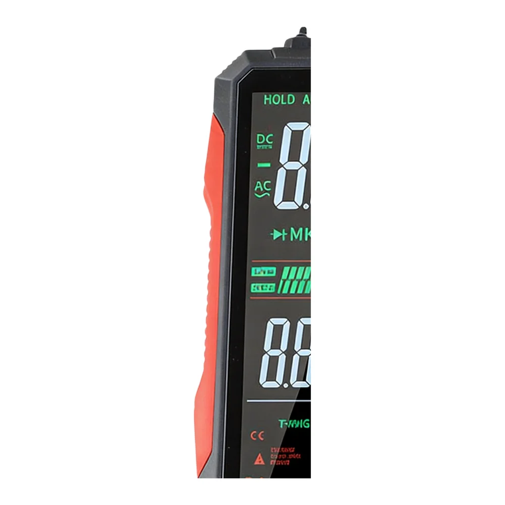 For DIY Projects Non-contact Voltage Detector Smart Digital Multimeter Outdoor Use Black Red 4.8-inch High-definition Screen