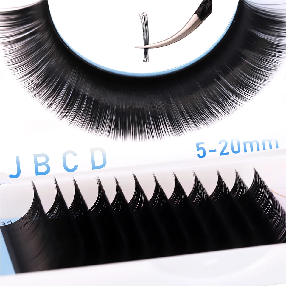

Aguud Volume Velvet Cashmere Lower Lashes 5-7mm 15-20mm Mix Individual Bottom Eyelashes Extension J/B Curl Short Lash for Salon