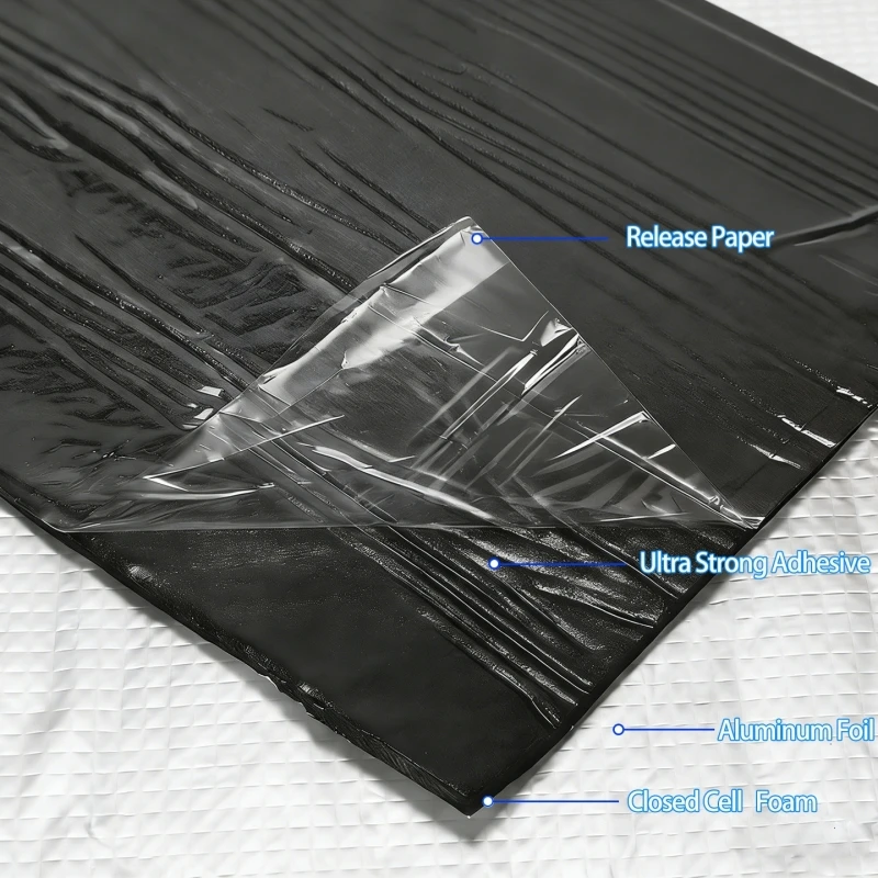 200/100x50cm Fireproof Car Soundproof Mat,Heat & Noise Insulation Deadening Sheet,Acoustic Thermal Mat for Auto Engine,Door,Hood