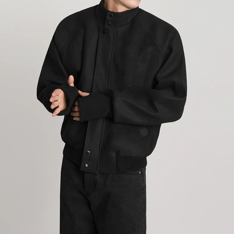 

Мужская куртка из шерстяной смеси: легкая, тонкая, дышащая, быстросохнущая, модная, повседневная, трендовая, простая, базовая, стильная, для осени и лета