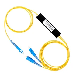 1X2 PLC Box Upc Fiber Optical Splitter  Internal Computer Cables With SC/UPC Connector Pigtail Fiber 1x2 PLC Upc Splitter