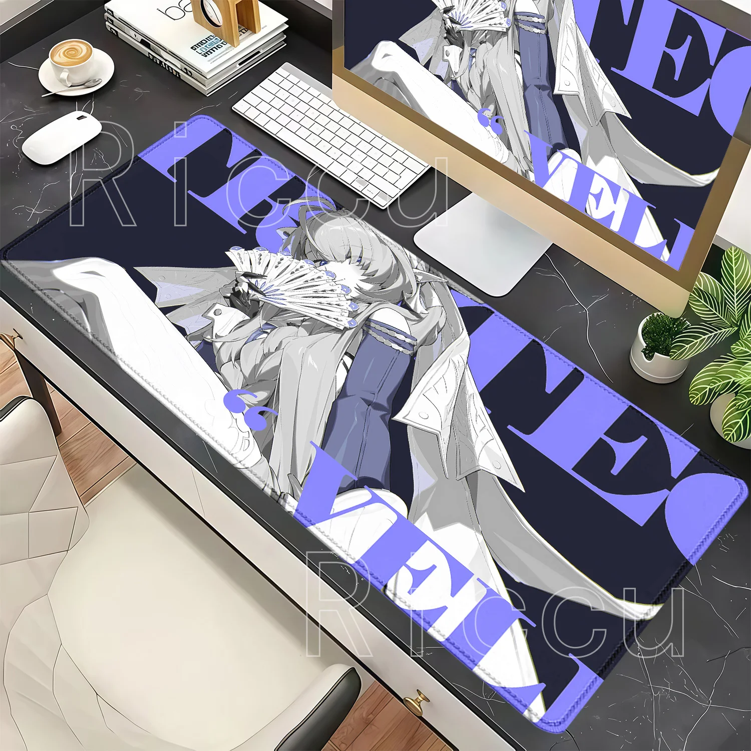 ESports Carpet Velina Airgid Zenless Zone Zero ZZZERO Mouse Pad PC Gaming Non-slip Base Office Accessories HD Printing Desk Mat