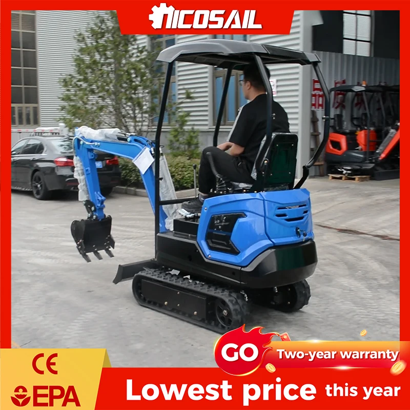 

Easy Operation OKW12 1.2 Ton Mini Excavator 1200kg Small Digger for Beginner Farm Owner CE EPA Approved Customizable