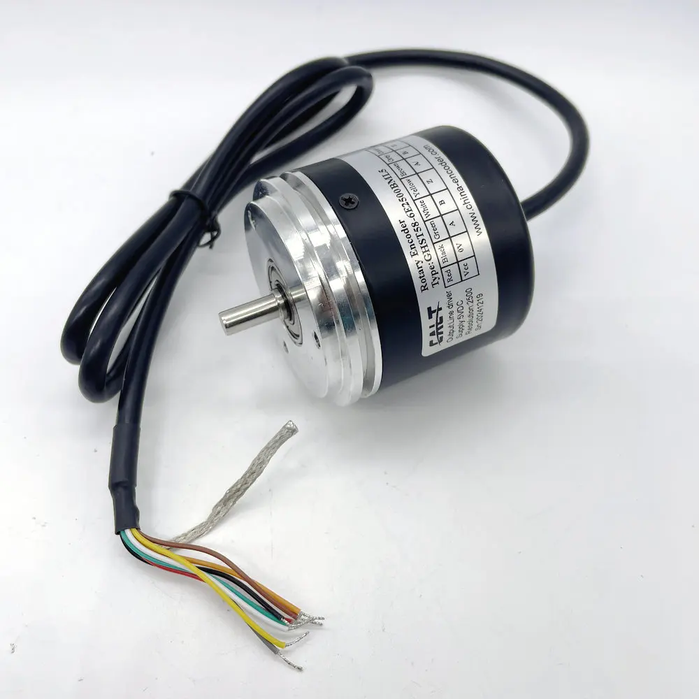 GHST58-6E2500BML5 6mm Axis Rotary Encoder 100PPR to 2500PPR Pulses
