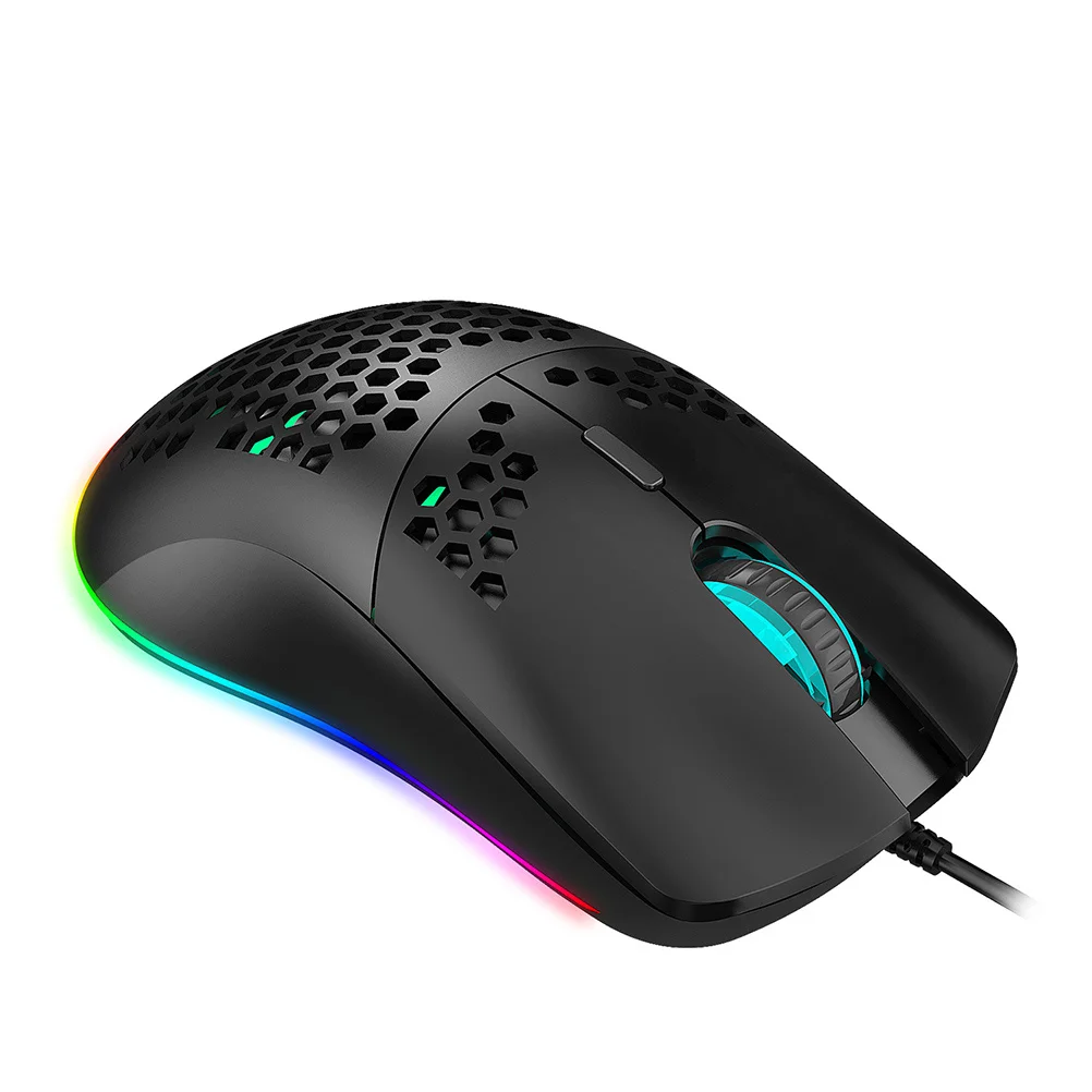 Adjustable 6400dpi Rgb Gaming Mouse 6 Keys Programmable Lighting Design Ergonomic Comfort Grip Rgb Mouse