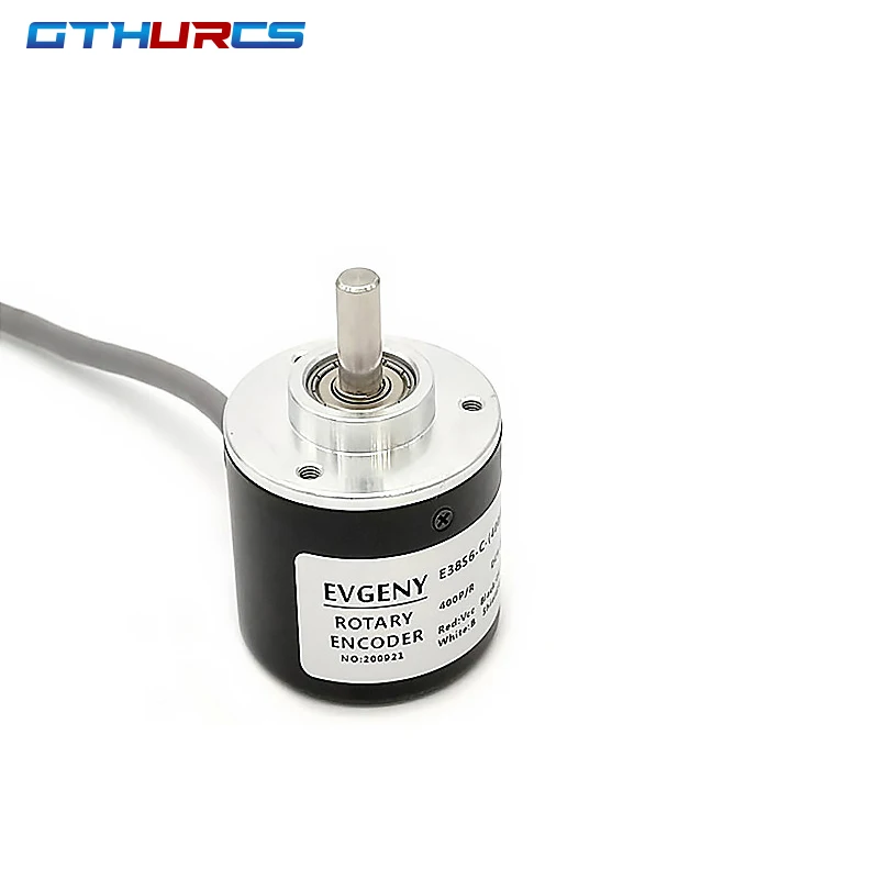 

E38 Incremental Rotary Encoder 360 P/R 400P/R 600P/R AB Phase Eencoder 6mm Shaft + Coupling DC 5V -24V