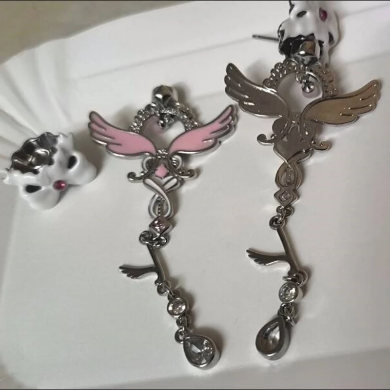 Puella magi madoka magica anime mercadoria diabo forma akemi homura brincos cosplay prop acessório