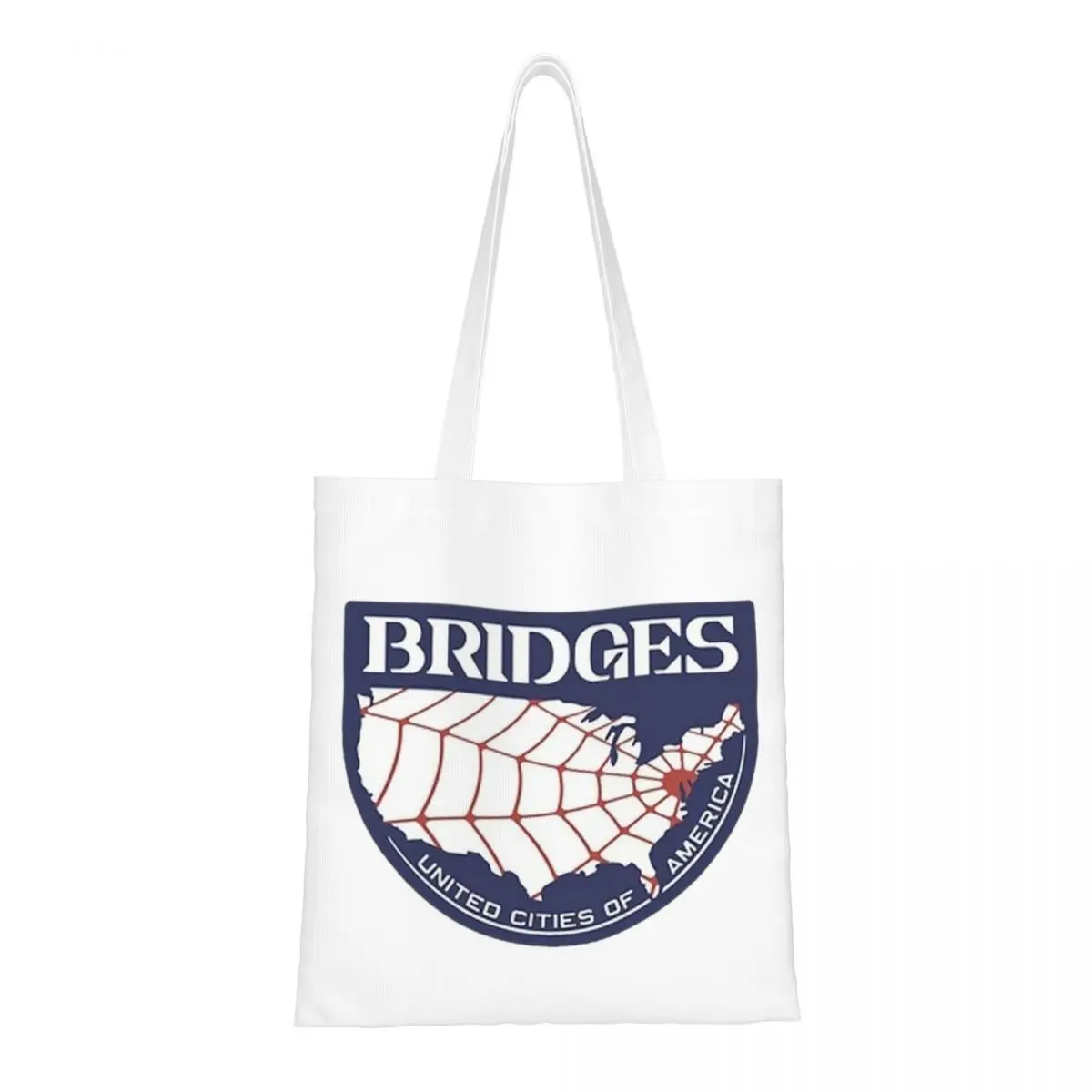 

Bridges Death Stranding Canvas Tote Bag Aesthetic Large Capacity Trend Bag for Unisex