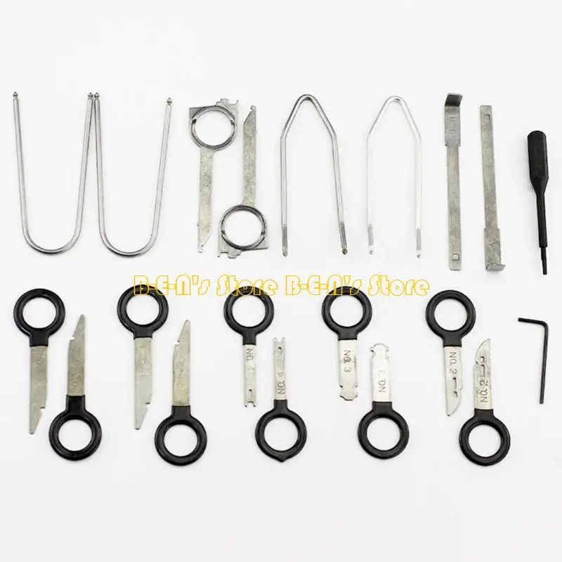 Y1AD 20 Pcs Car Speaker Disassembly Tool Set Auto Stereo Removal Radio Keys Remove