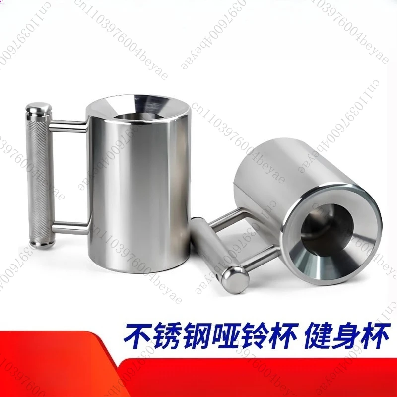 Taza de agua con mancuernas de 6Kg, 8kg, 10kg, taza de agua de sobrepeso de acero inoxidable, taza de fitness