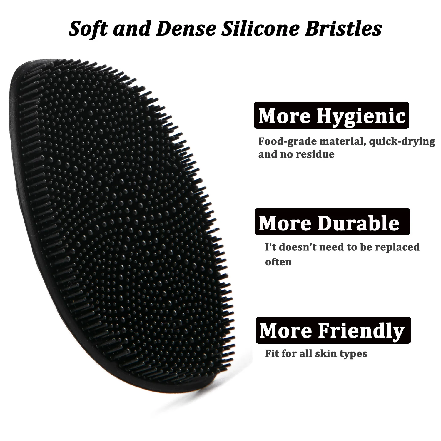 Silicone Face Scrubber,Facial Cleansing Brush,Facial Washing Brush for Deep Clean Pore Clean Blackhead Exfoliating and Massaging