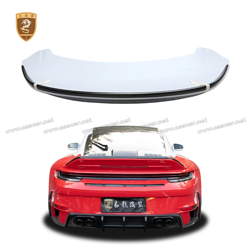 

RT900BBS Style Dry Carbon Fiber Rear Truck Wide Spolier Wing For Porsche 911/992 Car Tail Wing Lip Trim Auto Exterior Parts