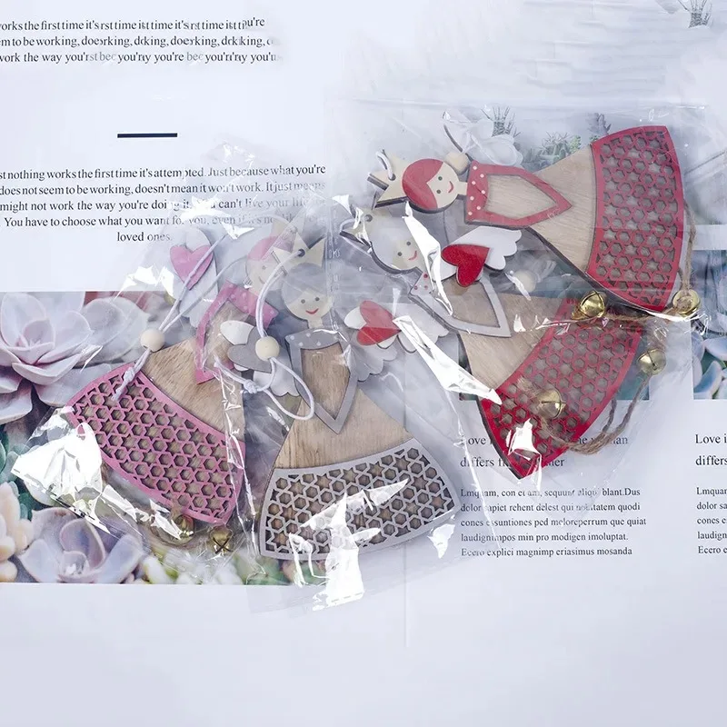 

Рождественский кулон «Ангел» Розовый и красный Праздничные принадлежности