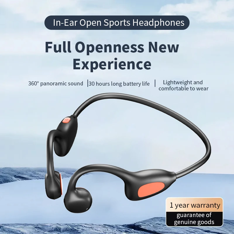 

Наушники с воздушной проводимостью WS17: высококачественный звук, Bluetooth 5.4, костная проводимость, спортивные, водонепроницаемые