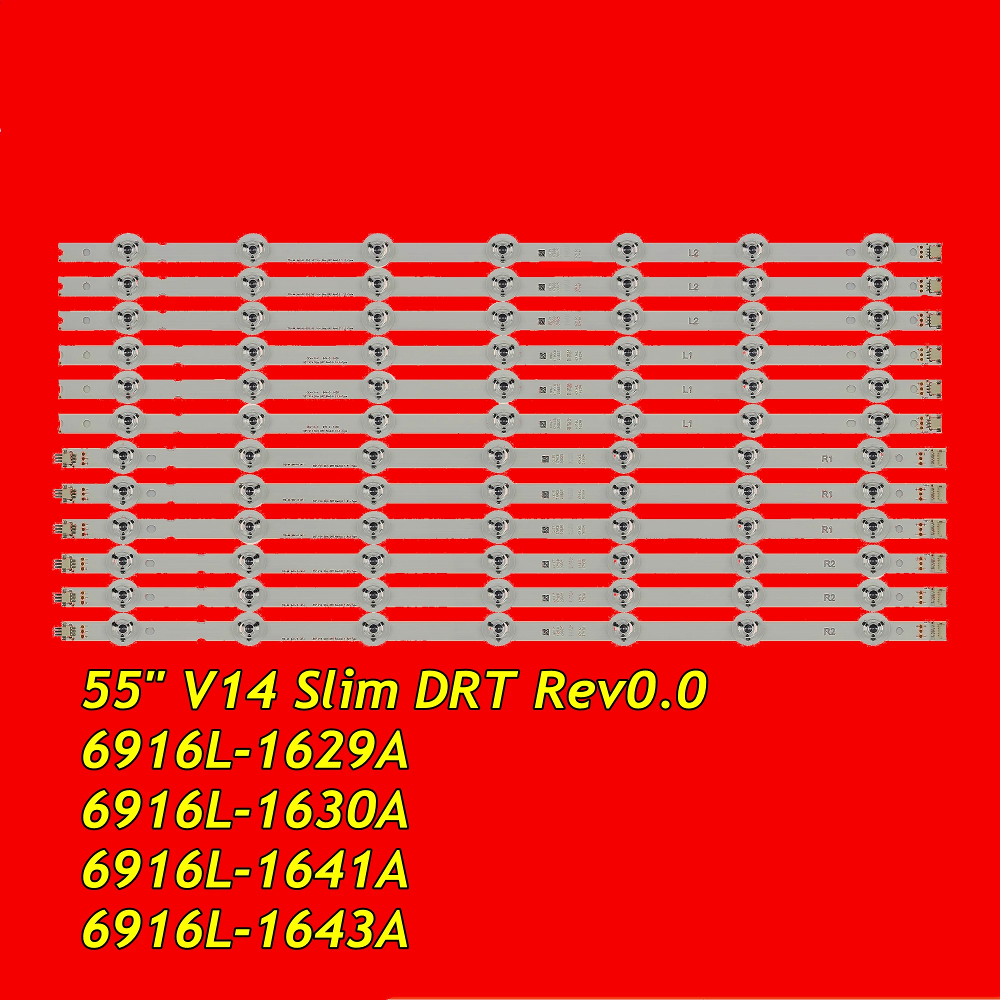 

Светодиодный подсветка для 55LB6700 55LB6800 55LB6900 55LB7000 55LB7200 55LB7500 55GB7800 TX-55AS650B TH-55AS740A 55 "V14 Slim DRT Rev0.0