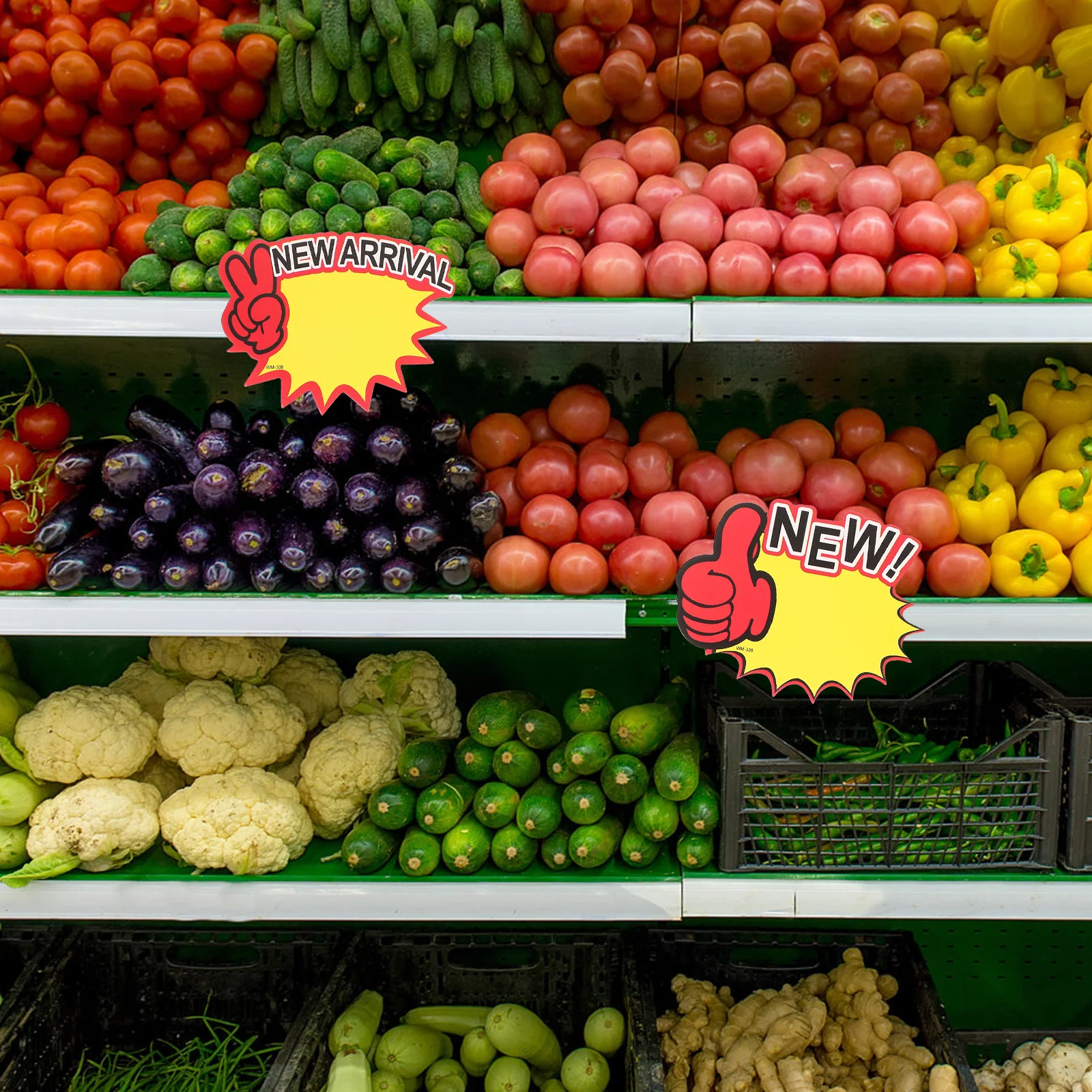200 pezzi cartellini dei prezzi promozione delle vendite durevole pratico superficie liscia cartelli dei prezzi del supermercato accessori etichette promozionali delle vendite