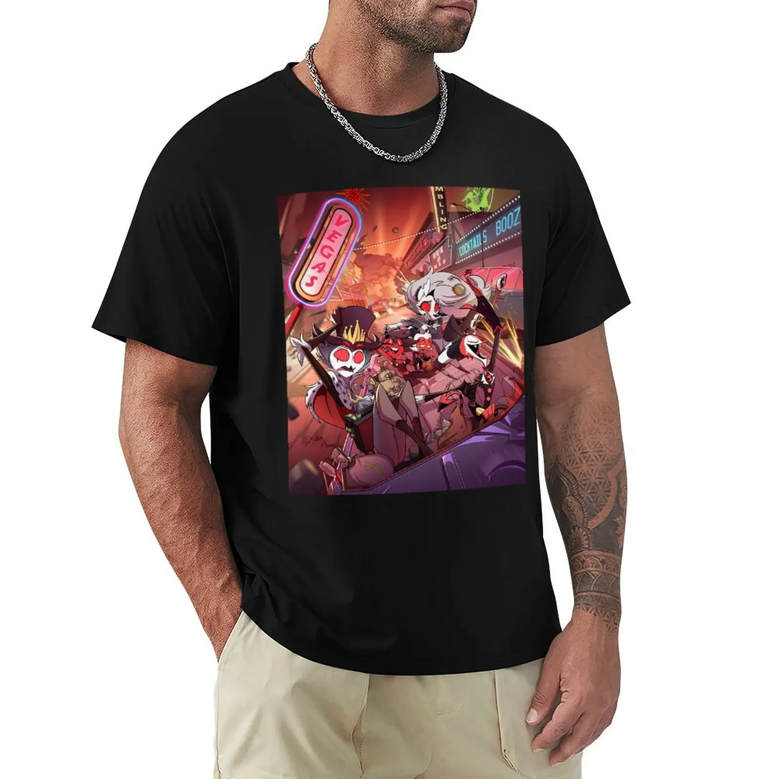 

Helluva Boss T-Shirt customs summer top men clothing