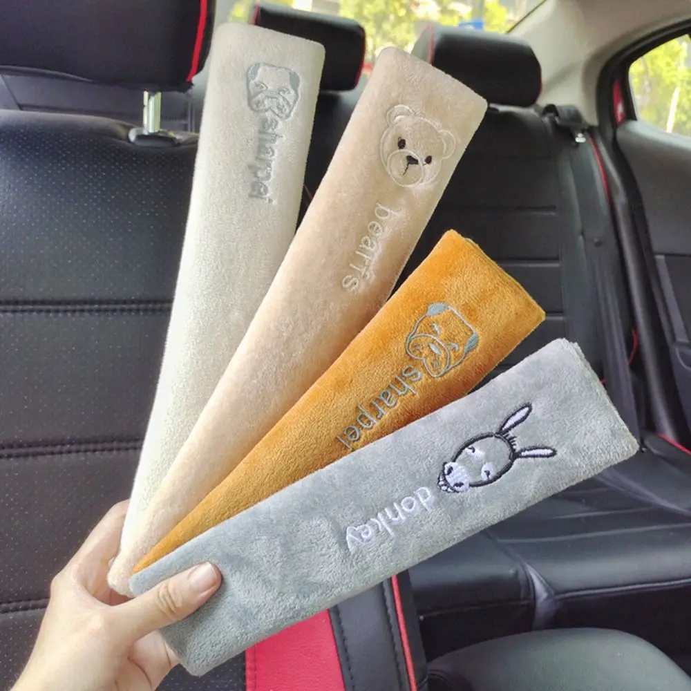 

Cartoon Cute Animal Extended Car Seat Belt Shoulder Protector Cover Interior Decoration For Vehicle Safety Belt Shoulder Pad