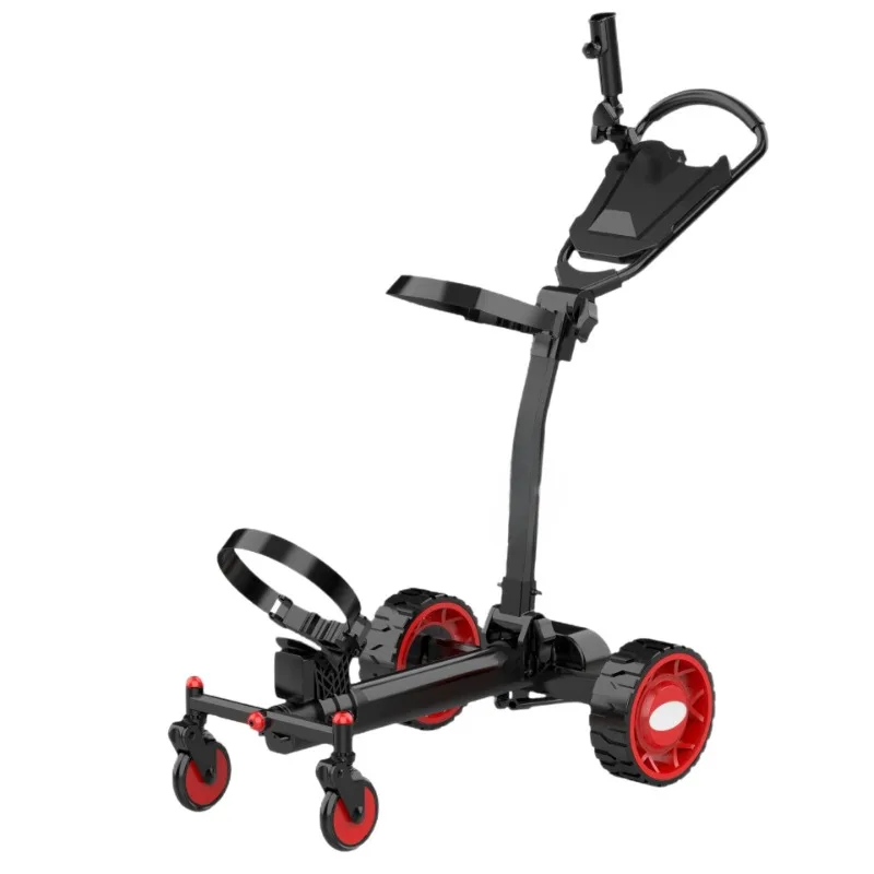 

Four-wheel follow golf cart electric golf bag hand push