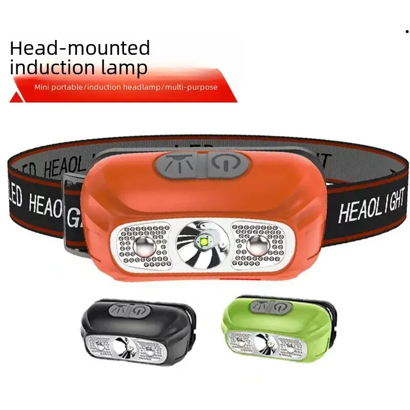 High Brightness Mini Sensing Fishing Headlamp Outdoor Multi-Function LED Mineral Lamp Camping Daily Use Night Riding Exploration