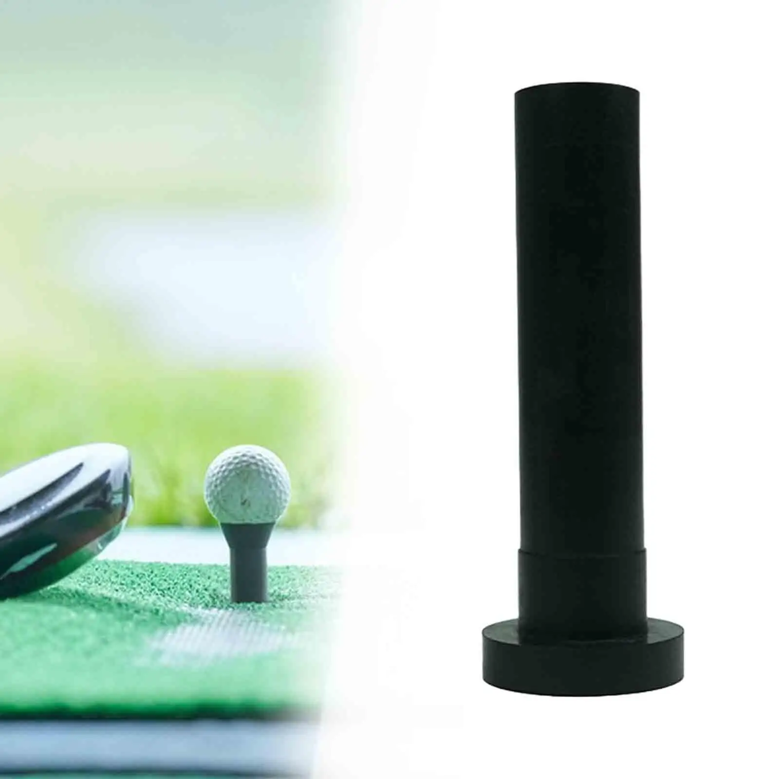 Rubber Golf Tee Range Tee Range Mats Golf Tee Base Golfer Equipment Practice Accessories Golf Simulator Tee for Home Use