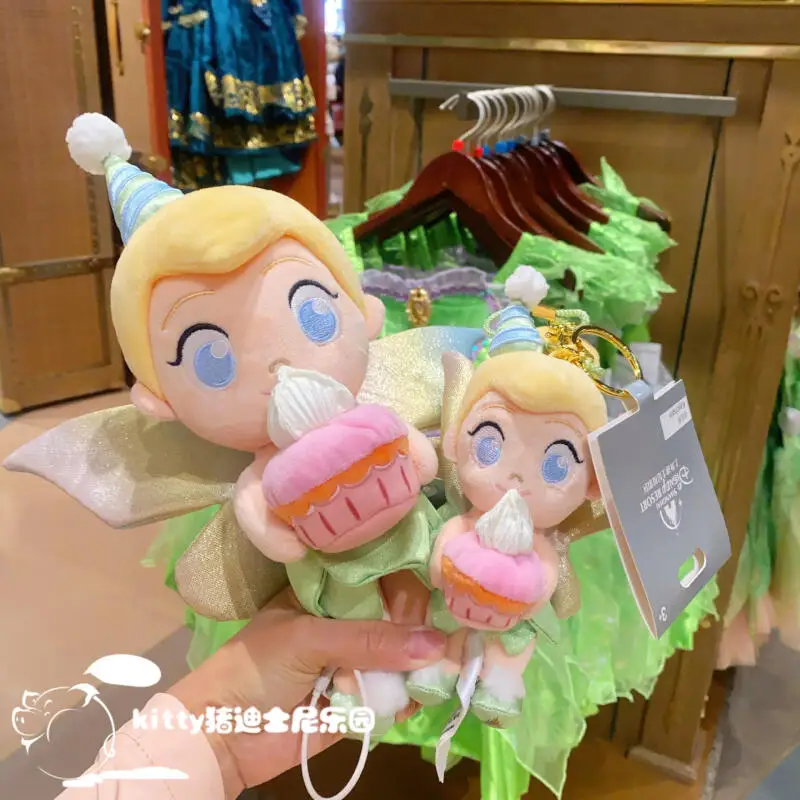 Disney 9Th Anniversary Tinker Bell Plush Stuffed Toy Keychain Girl Backpack Pendant Decoration Doll Lovers Girl A Precious Gift