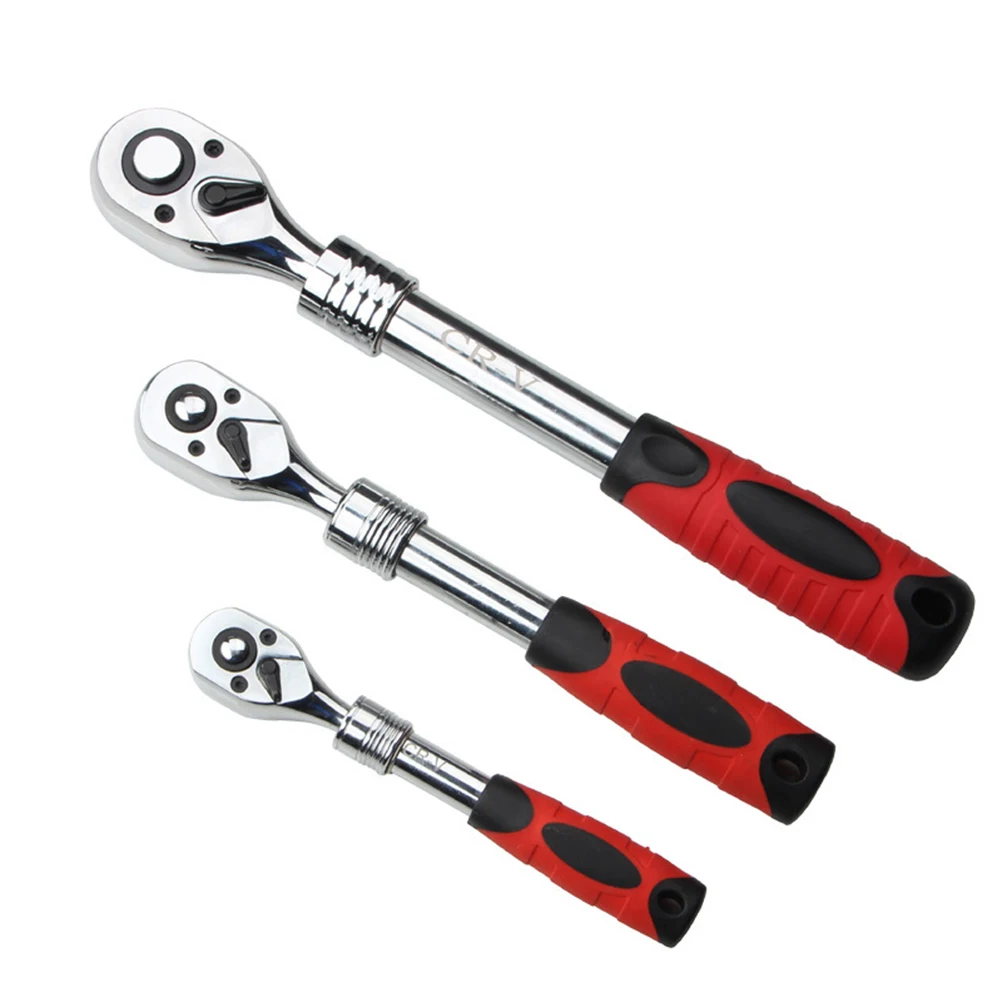 

Fast Wrench Reversible Ratchet Screwdriver Extendable Spanner Right Angle Telescopic Quick Release Flex Ratchet Durable