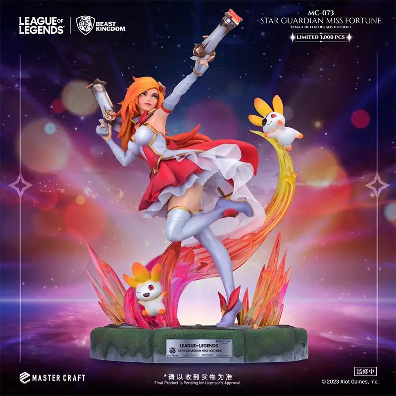 

In stock League of Legends LOL-Beast Kingdom collaboration, Star Guardian Miss Fortune female gunner, large collection figurine.
