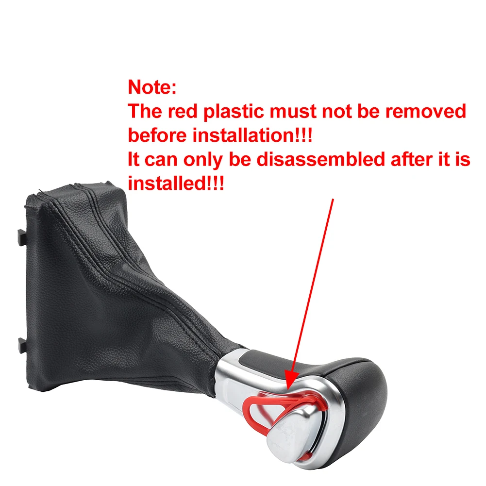 

LHD Black Car Gear Shift knob Shifter Leather Gaiter Boot Replacement For Audi Q5 A5 A3 8P A4 B8 2009-2015 A6 C6 2006-2011 AT