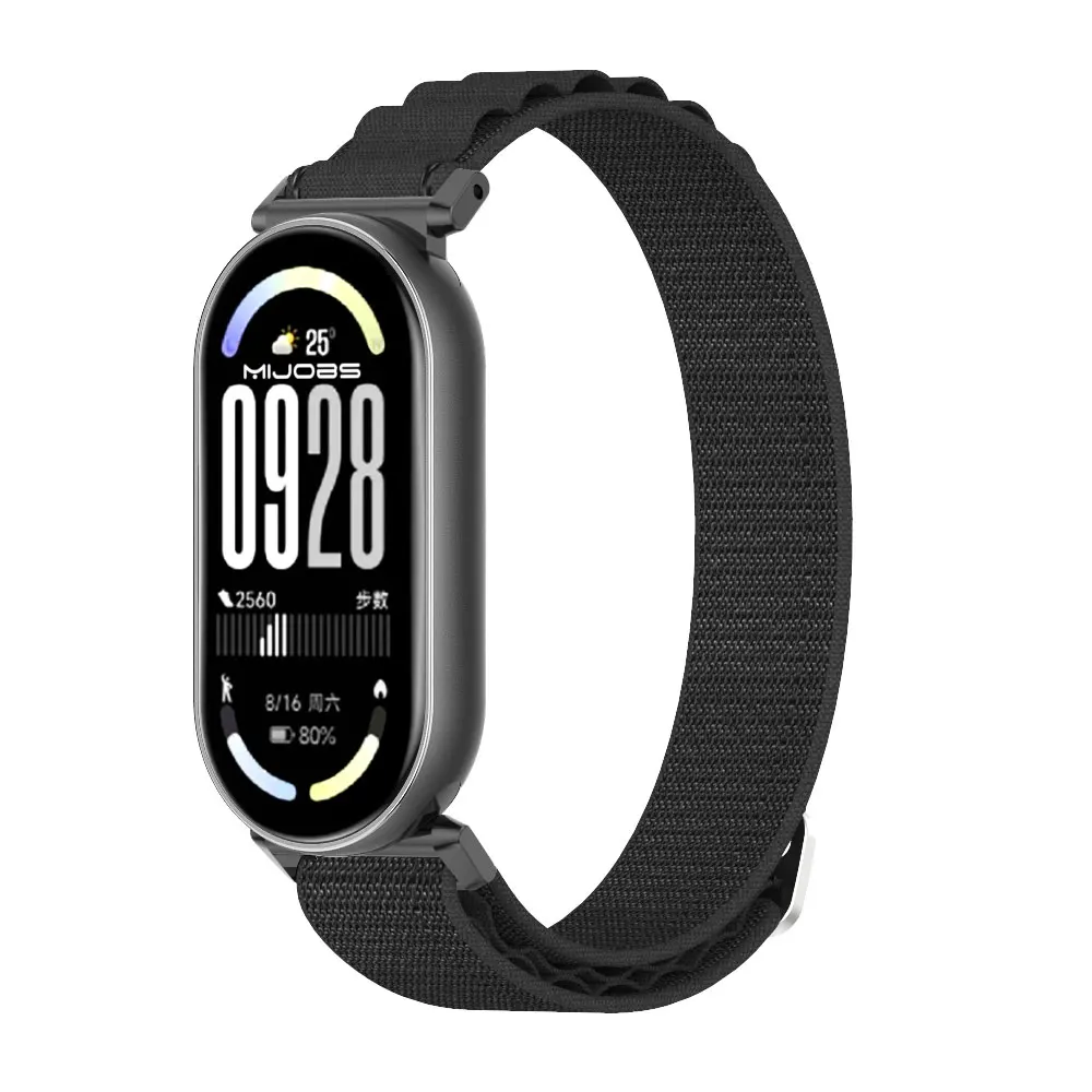 Armband für Mi Band 10 9 8 Armband für Mi Band 9 Nylon-Armband für Mi Band 8 Handschlaufe für Mi Band 10 Zubehör atmungsaktiv
